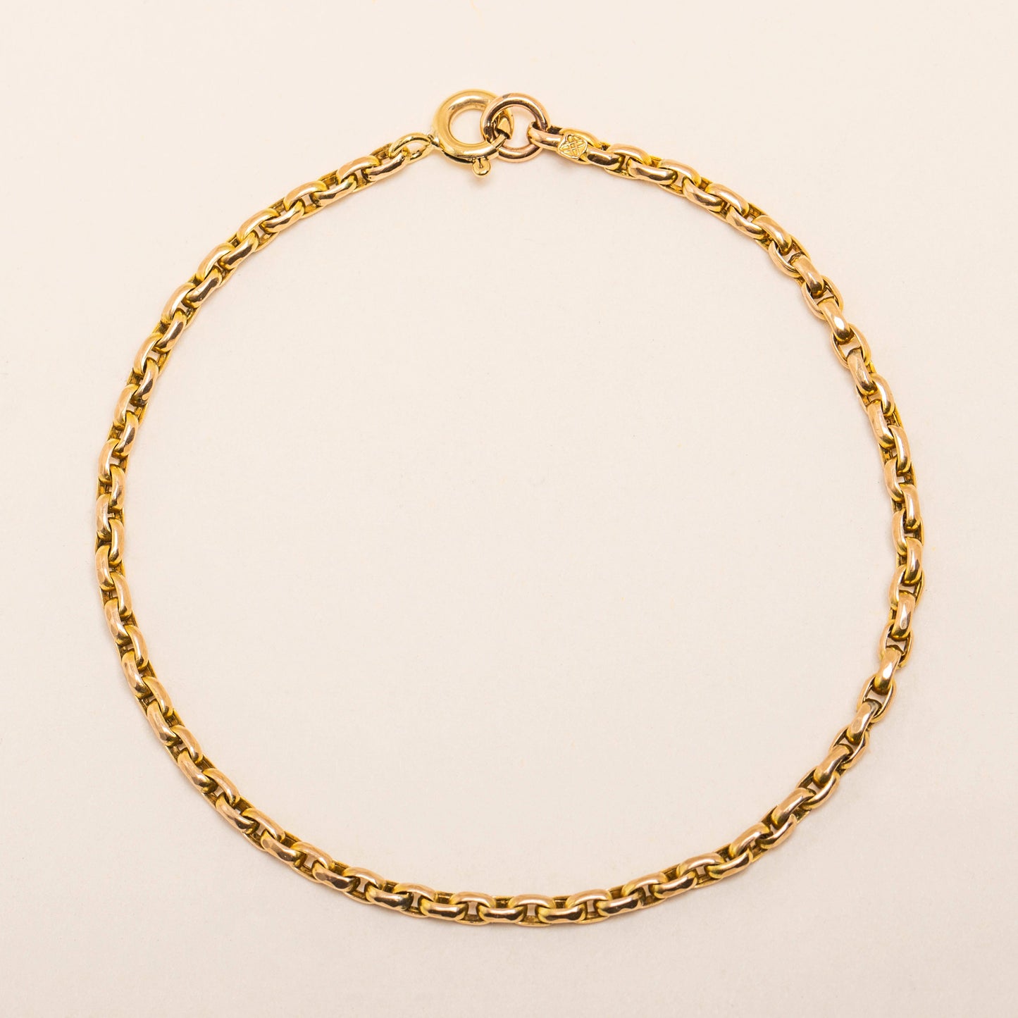 7 Antique 9ct Gold Belcher Bracelet