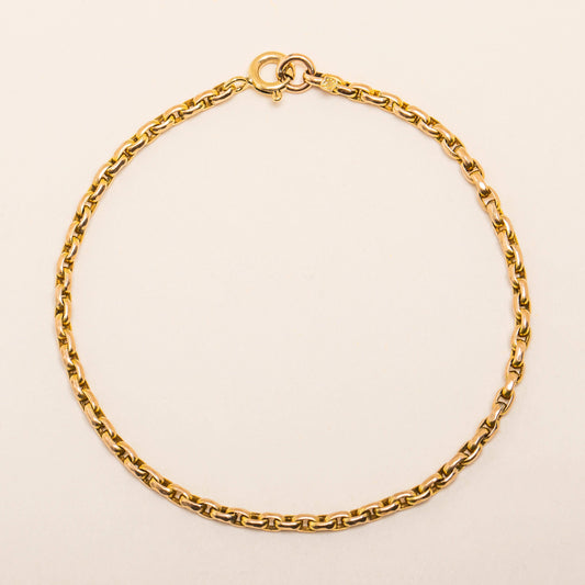7 Antique 9ct Gold Belcher Bracelet