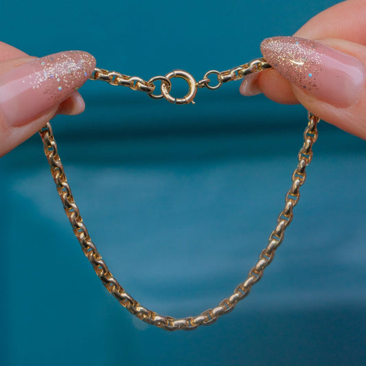 7 Antique 9ct Gold Belcher Bracelet