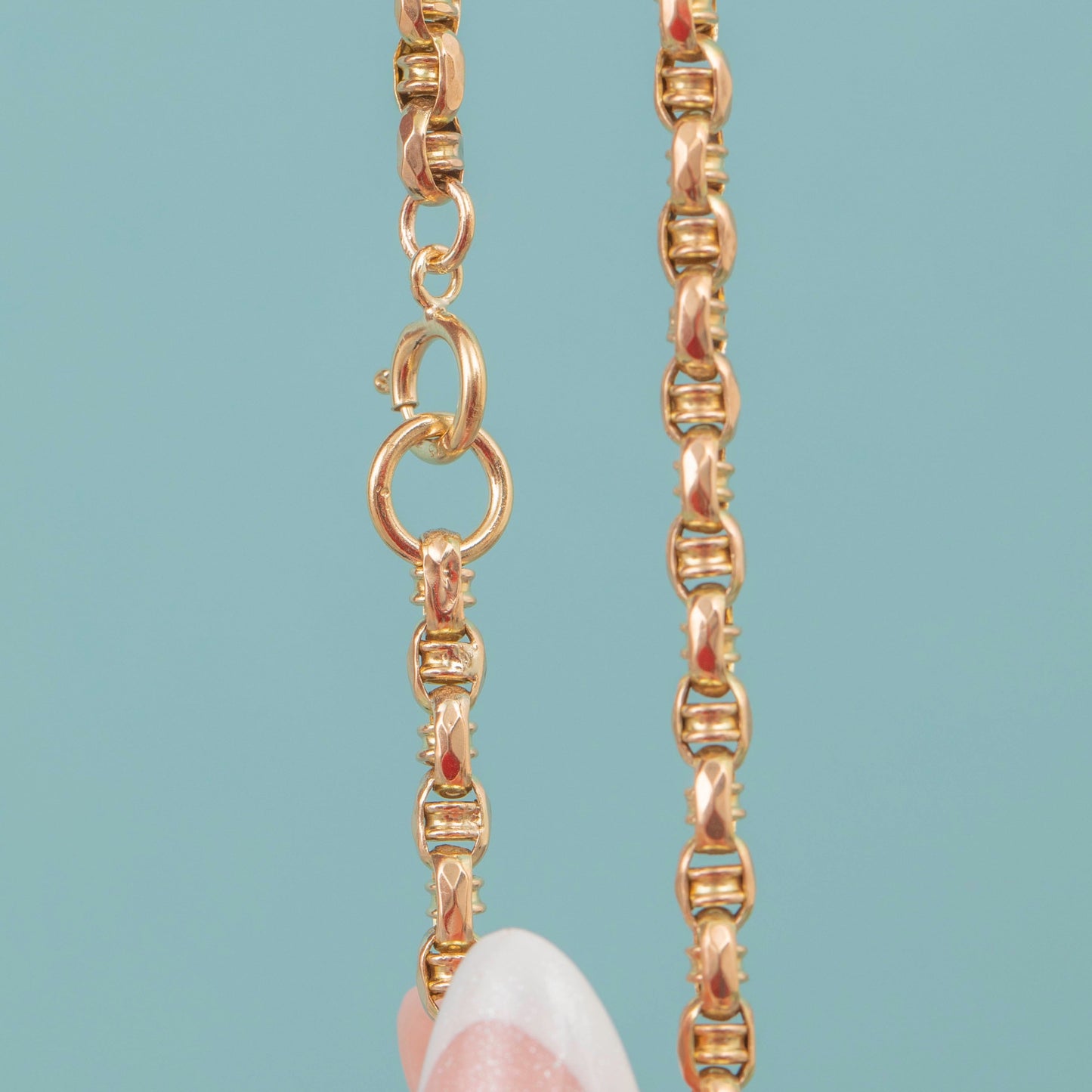 7 Antique 9ct Gold Fancy Link Bracelet