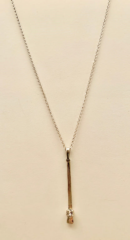 Earth Grace Silver Slide Pendant