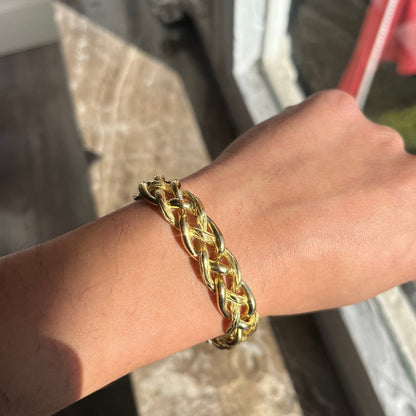 Vintage Twist Motif Gold Bracelet by Tiffany & Co.