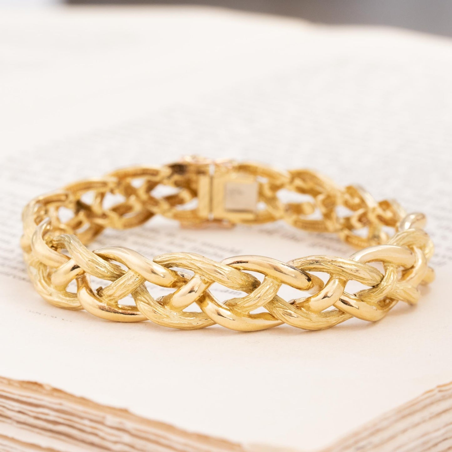 Vintage Twist Motif Gold Bracelet by Tiffany & Co.