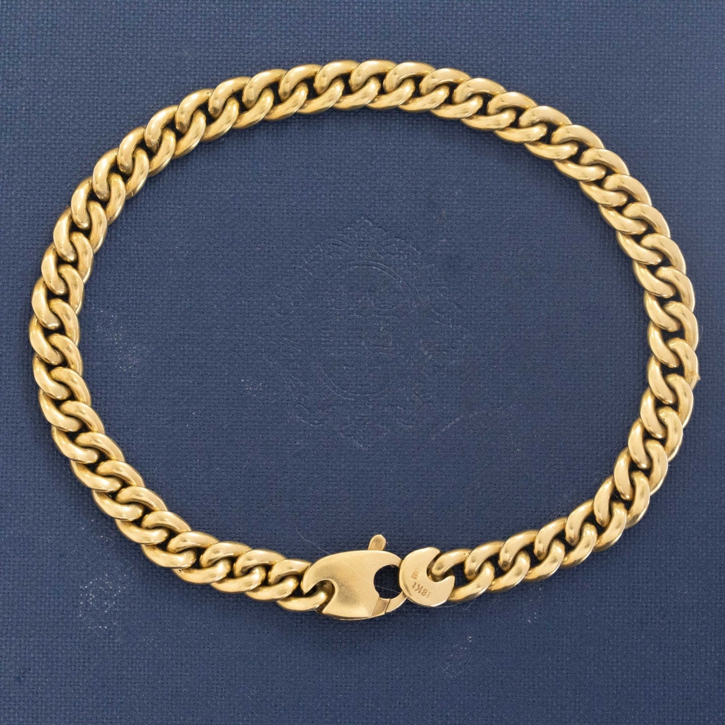 Vintage Two-Tone Curb Link Bracelet