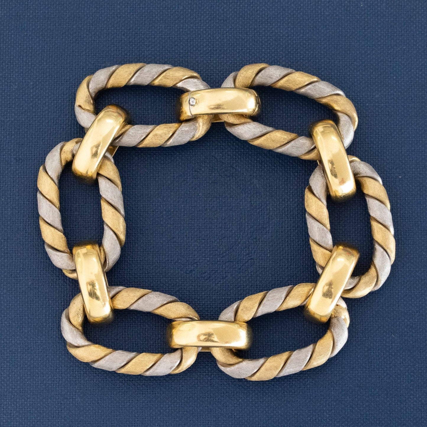 Vintage Two-Tone Wrapped Bracelet