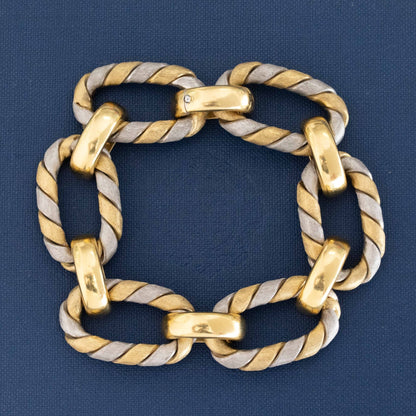 Vintage Two-Tone Wrapped Bracelet